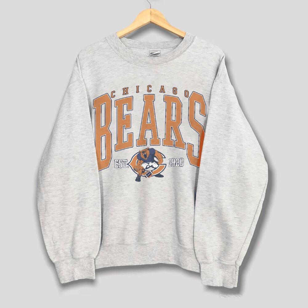 Vintage Chicago Bears Sweatshirt, Retro NFL Chicago Bears Football Unisex Shirt - Picture 1 of 2